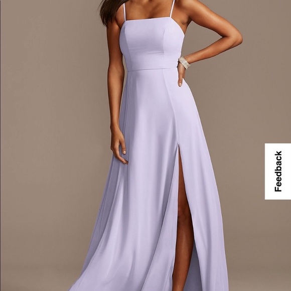David’s Bridal Spaghetti Strap Dress - Picture 1 of 5